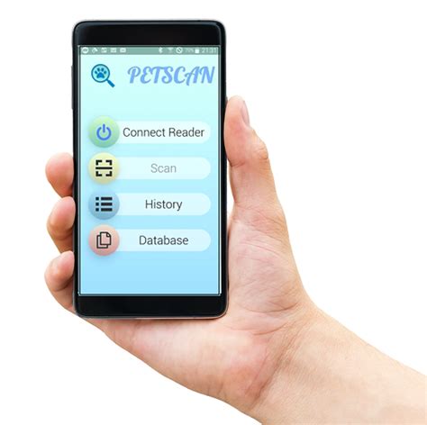 android free pet nfc reader|free pet scanning app.